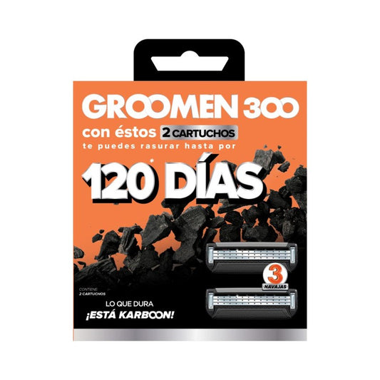 Groomen 300 Cartuchos Repuesto x 2 Unidades