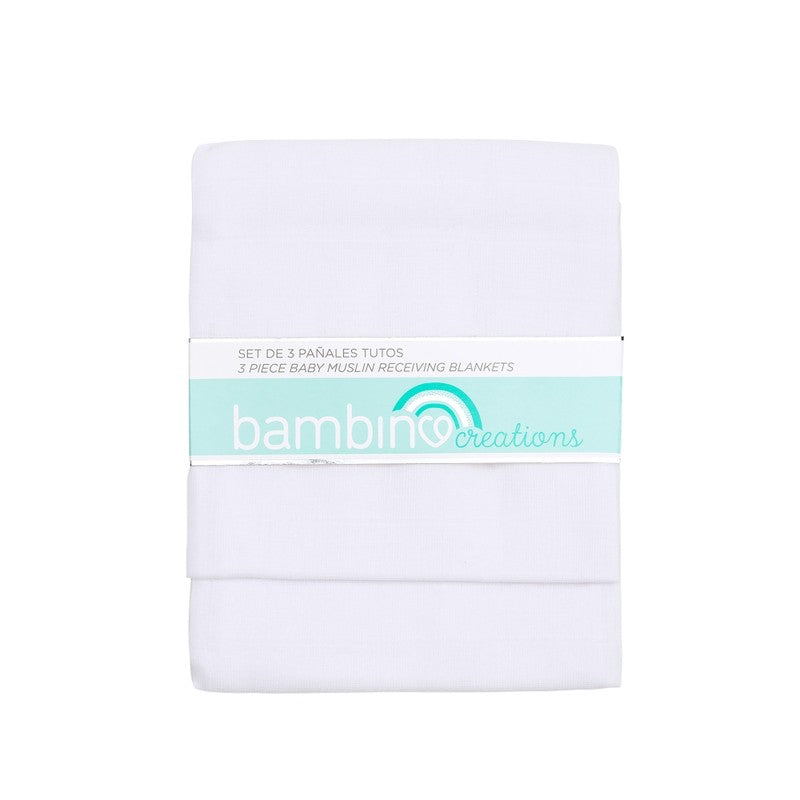 Bambino Panal Blanco x 3 Unidades (Ropa De Bebe)