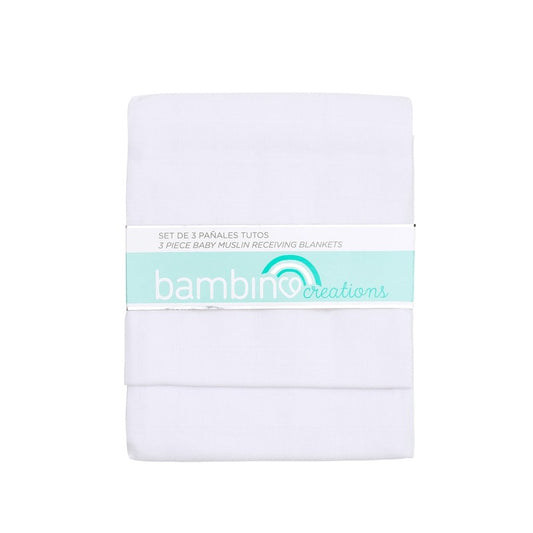 Bambino Panal Blanco x 3 Unidades (Ropa De Bebe)
