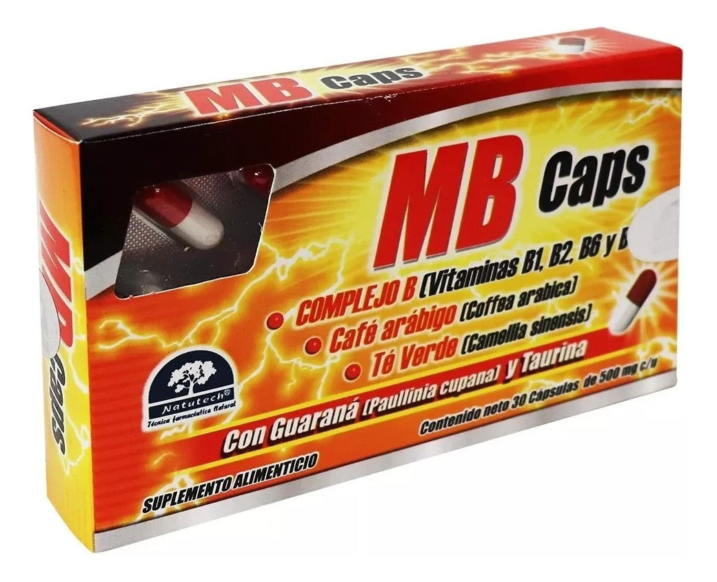 Nitro Go Comprimidos (Complejo B Con Taurina & Guarana) x 20 (Complejo B + Taurina + Guarana)