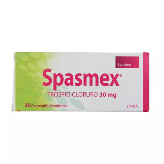 Spasmex Comprimidos 30 mg x 30 (Trospio Cloruro)