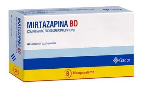 Mirtazapina Dispersables Comprimidos 30 mg x 30