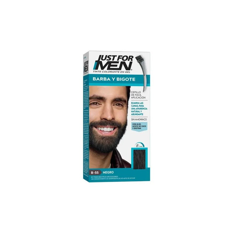 Just For Men Barba & Bigote Negro x 28, Gr (Coloracion)