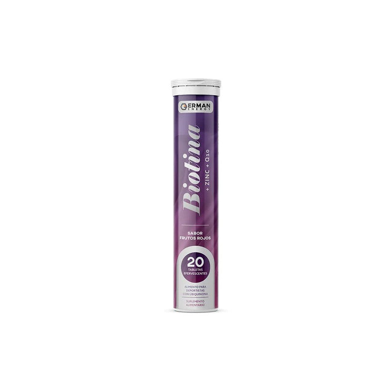 Biotina Tabletas Efe x 20 German Energy (Biotina + Zinc + Q10)