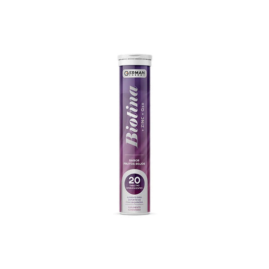 Biotina Tabletas Efe x 20 German Energy (Biotina + Zinc + Q10)