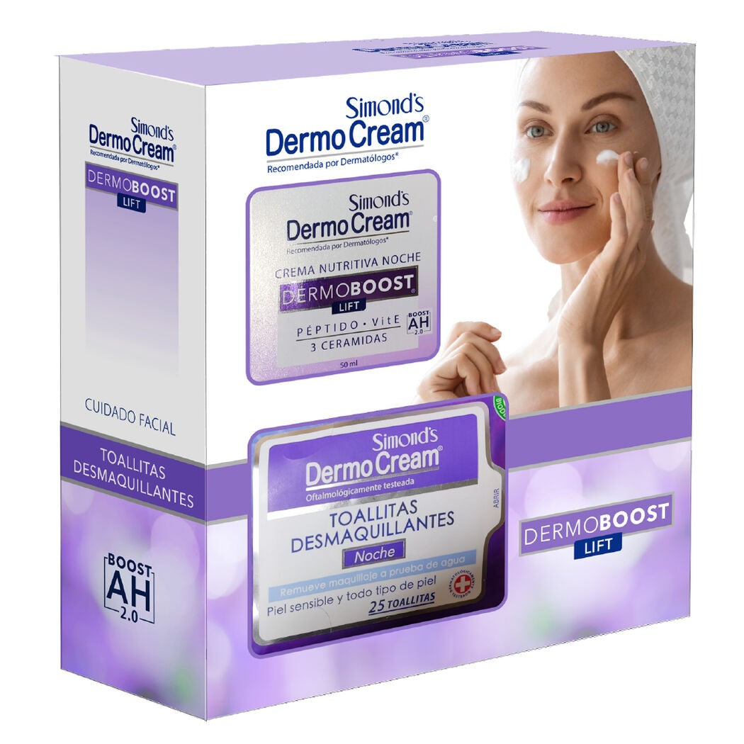 Dermoboost Crema Noche + Toallita Desmaquillante