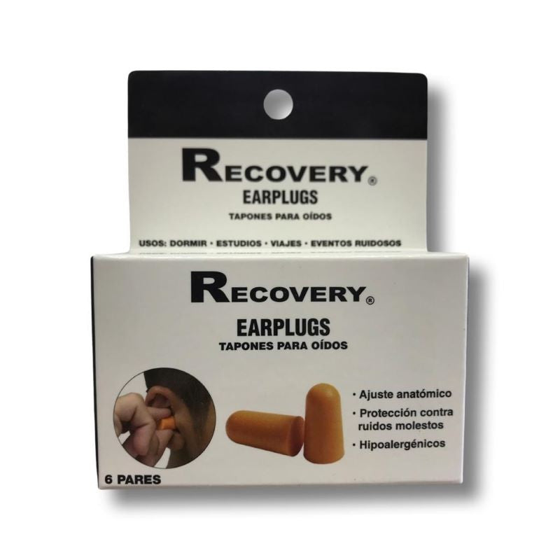 Tapones Para Oido Recovery x 6 Pares (Tapones De Oido)
