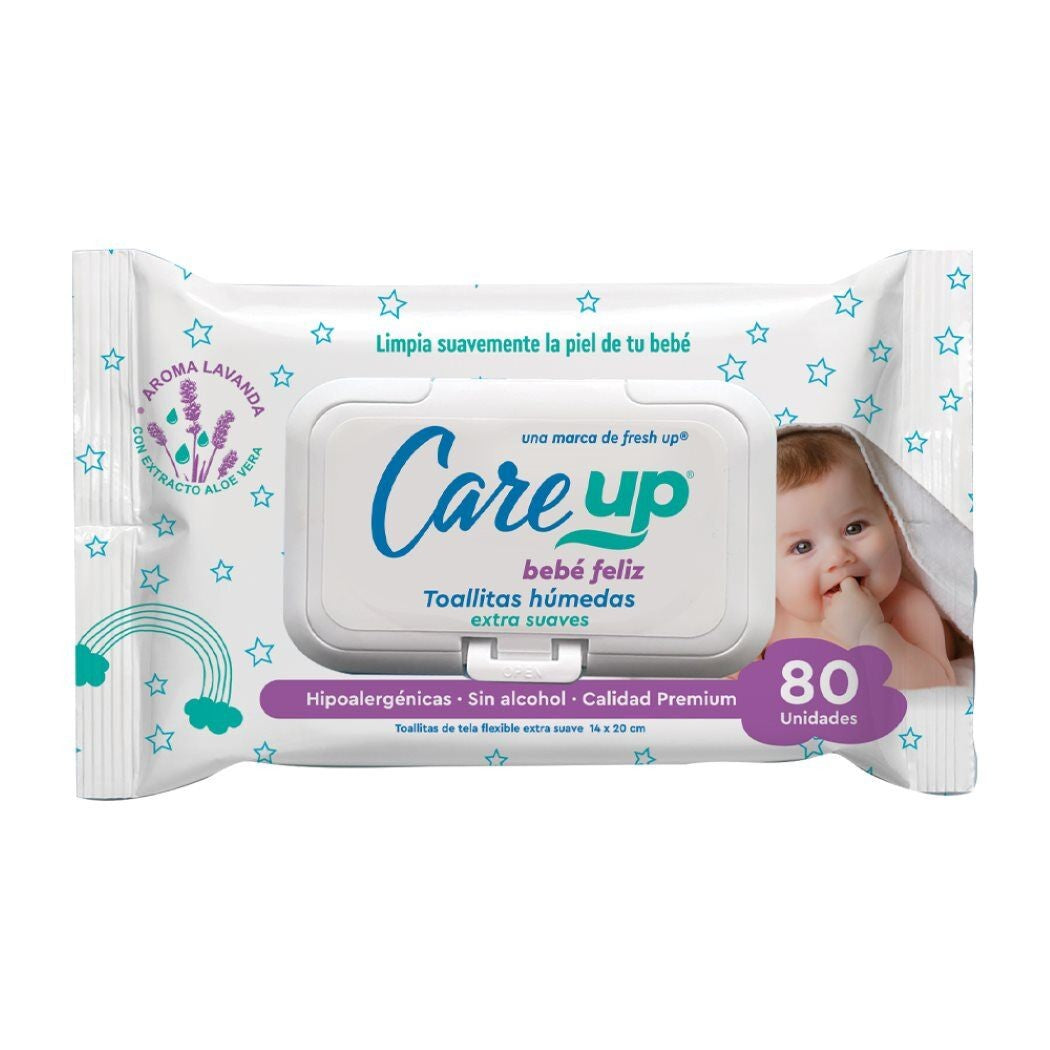 Care Up Toalla Humeda C/Tapa x 80 Unidades (Toallas Humedas)