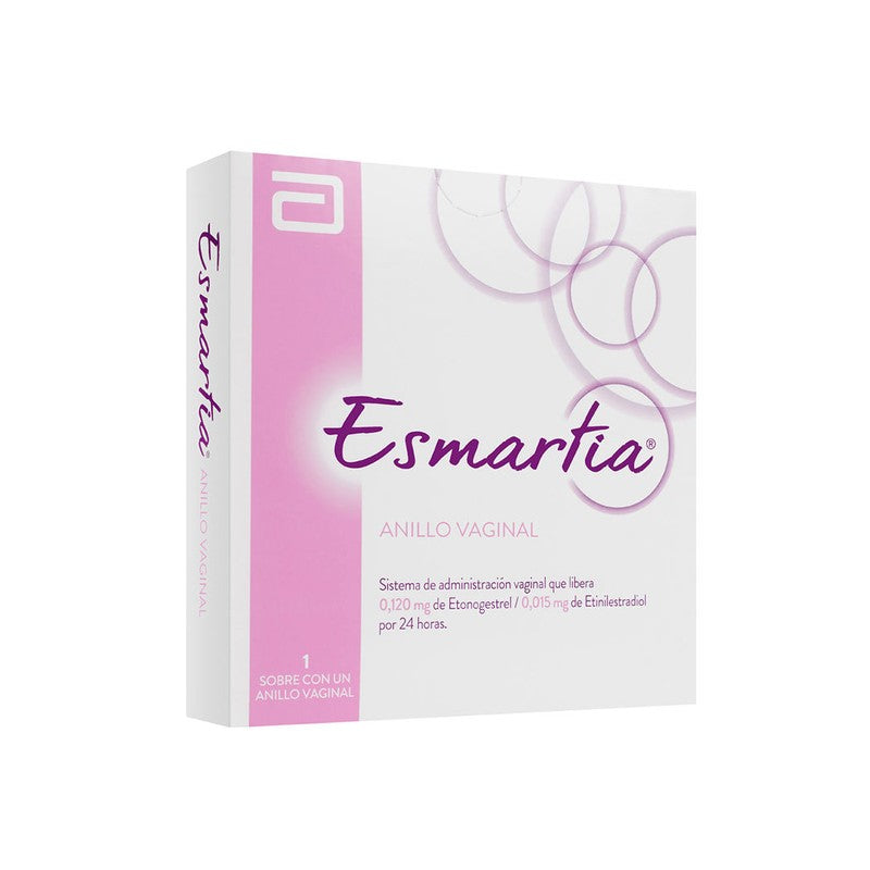 Esmartia Anillo Vaginal 0,120/0,015 mg x 1 (Etinilestradiol+Etonogestrel)