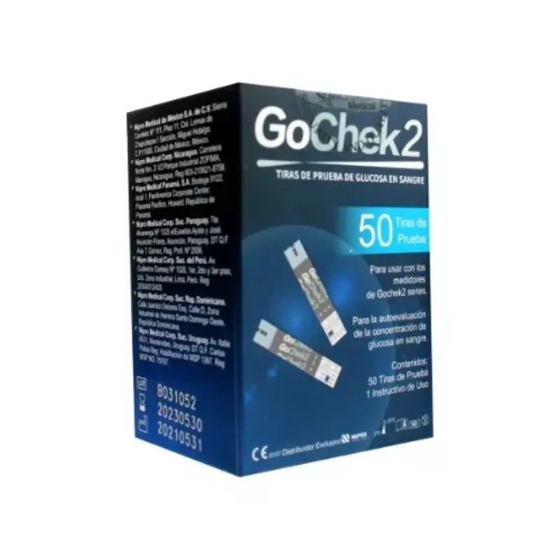 Nipro Tiras Gocheck2 x 50 Unidades (Tiras Reactivas)