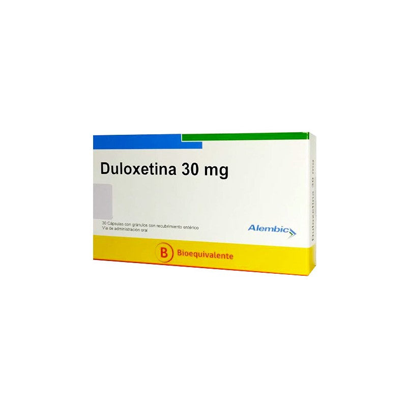 Duloxetina Cápsulas 30 mg x 30 Alembic