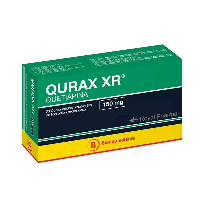 Qurax Xr Comprimidos 150 mg x 30 (Quetiapina)