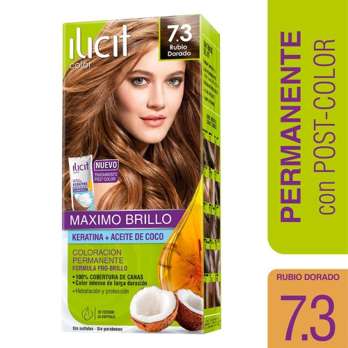 Ilicit Sin Amoniaco 7/3 Rubio Dorado x 60 Gr (Coloracion)
