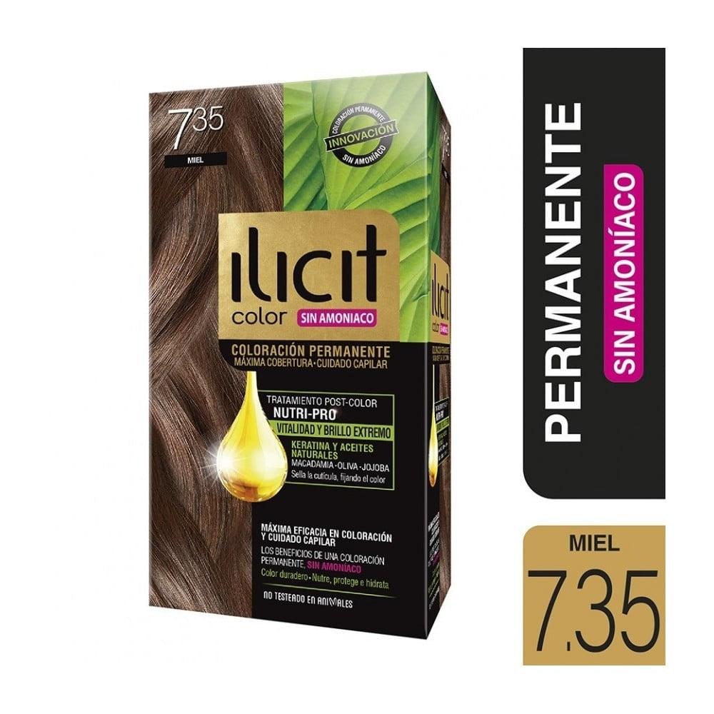 Ilicit Sin Amoniaco 7/35 Miel x 60 Gr (Coloracion)