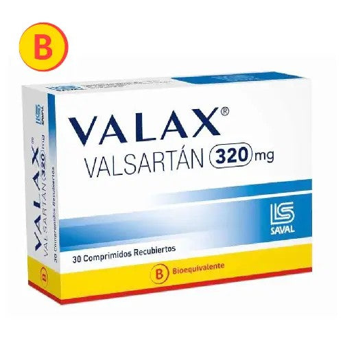 Valax Comprimidos 320 mg x 30 (Valsartan)