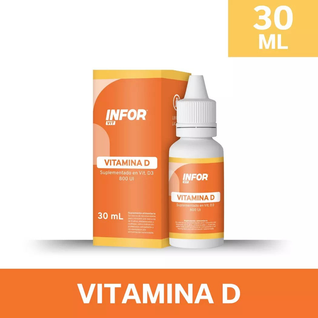 Inforvit Gotas D3 800Ui x 30ml (Vit D3 800 Ui)