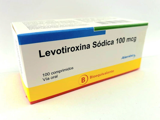 Levotiroxina Comprimidos 100 mcg x 100 Alembic