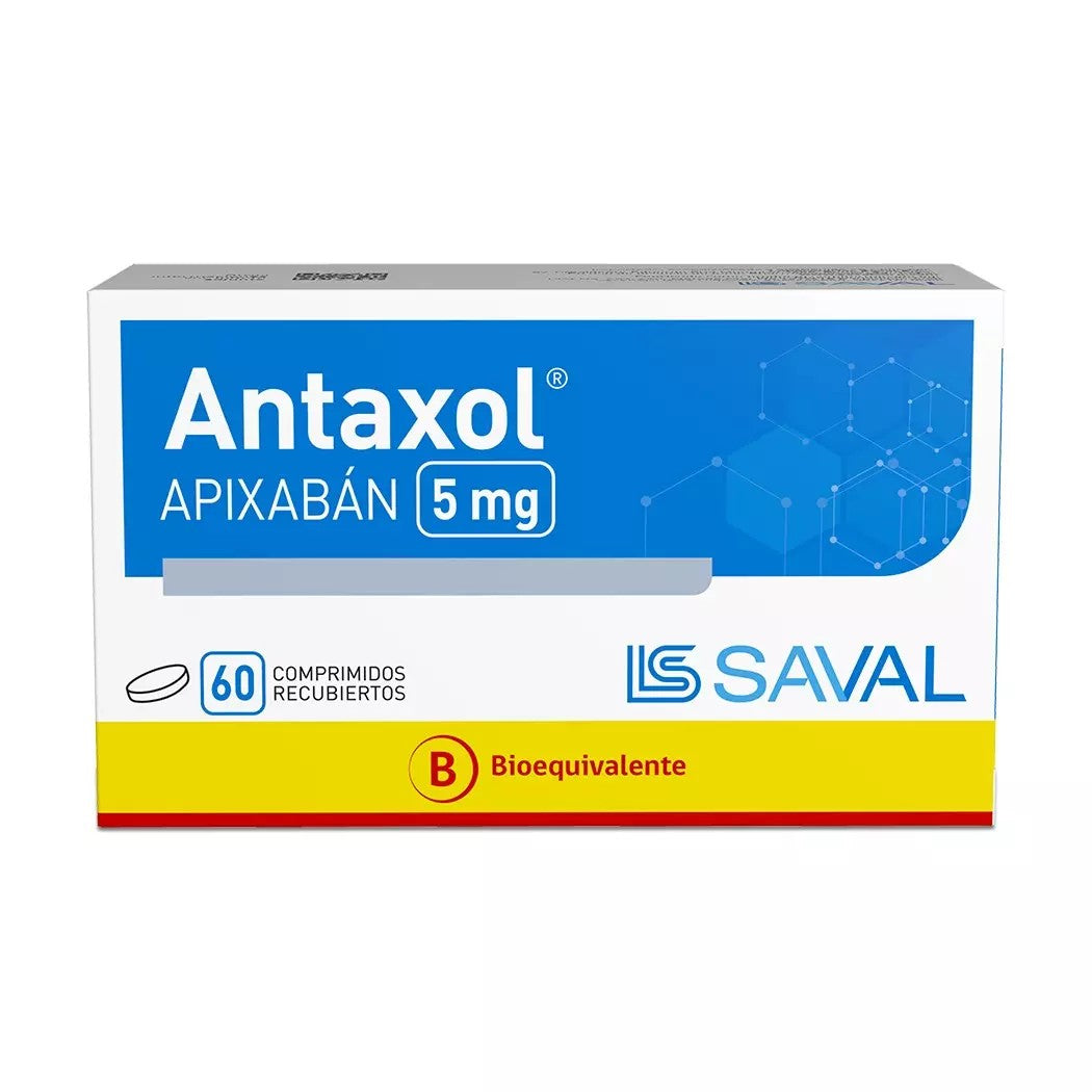Antaxol 5 mg Comprimidos x 60 (Apixaban)