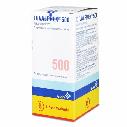 Divalprex Comprimidos 500 mg x 50 (Acido Valproico)
