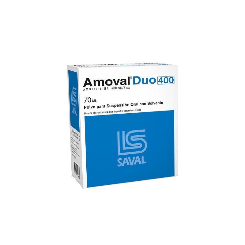 Amoval Duo Sus 400 mg x 70 ml (Amoxicilina)