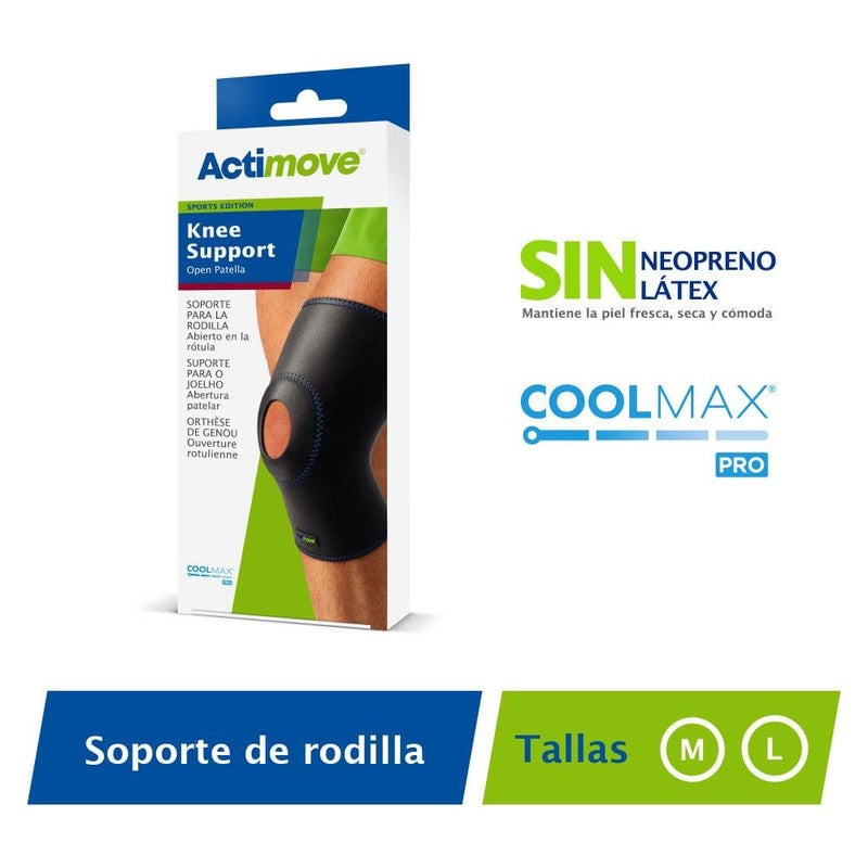 Actimove Sport Soporte Para Rodilla R/A Negro L x 1