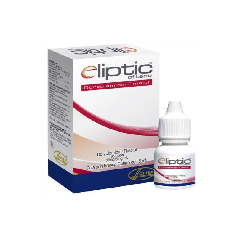 Eliptic Ofteno Solución Oftálmica x 5 ml (Timolol/Dorzolamida)