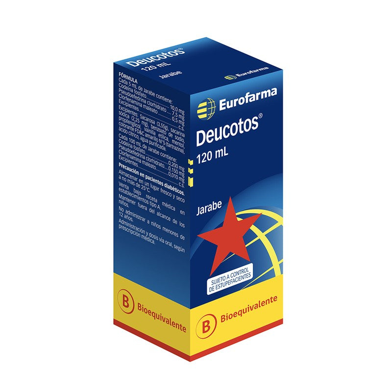 Deucotos Jarabe x 120 ml (Pseudoef/Codeina/Clorfenamina)