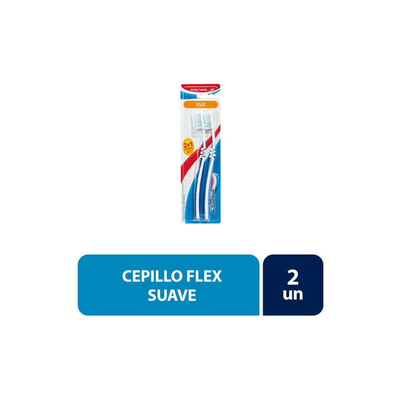 Aquafresh Flex Suave Cep x 2 Pack (Cepillos Dentales Adulto)