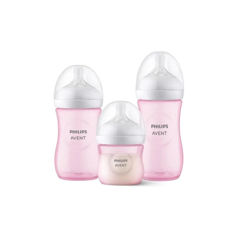 Avent Set Mamadera Translucido 125 ml + Mamadera 260 ml + Mamadera 330 ml