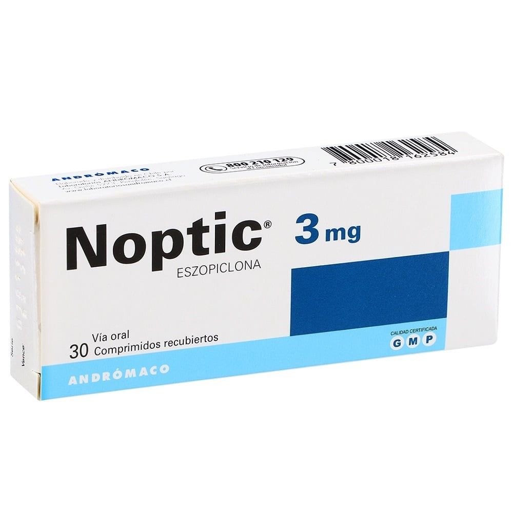 Noptic Comprimidos 3 mg x 30 (Eszopiclona)