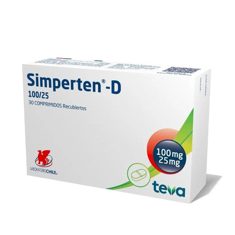 Simperten-D Comprimidos 100/25 x 30 (Losartan/Hidroclorotiazida)