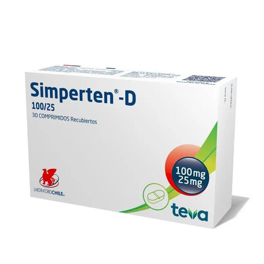Simperten-D Comprimidos 100/25 x 30 (Losartan/Hidroclorotiazida)