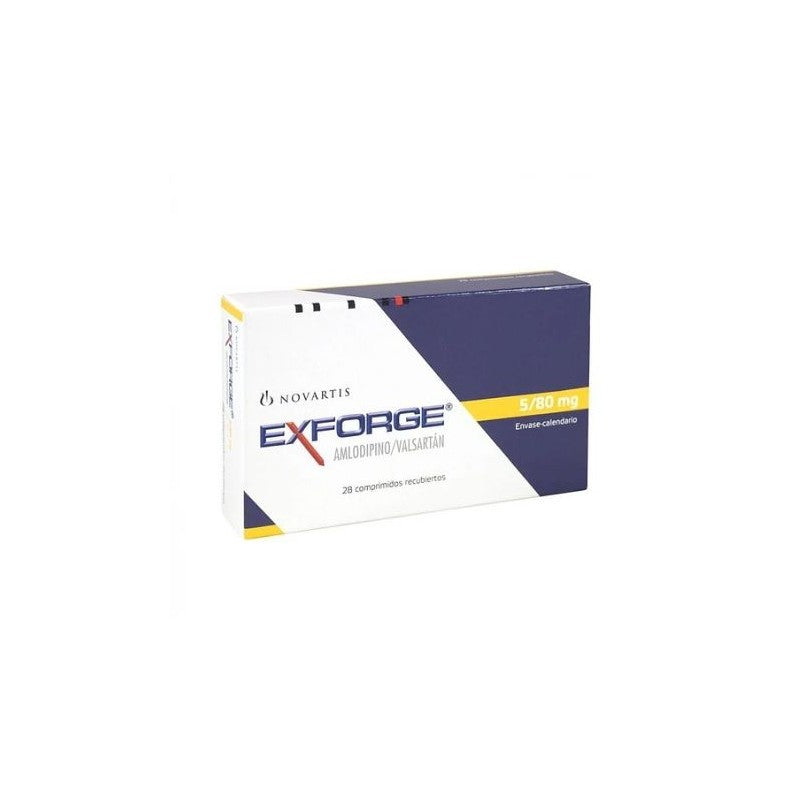 Exforge Comprimidos 5/ 80 mg x 56 (Valsartan/Amlodipino)