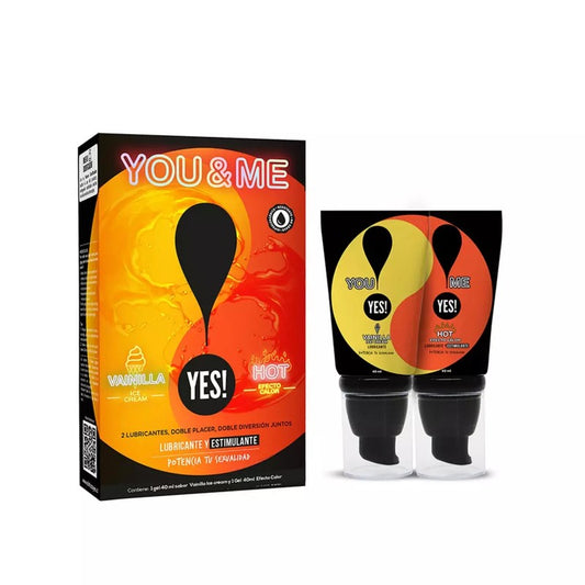 Yes! You&Me Vain 40ml+Hot x 40 ml (Lubricante Gel)