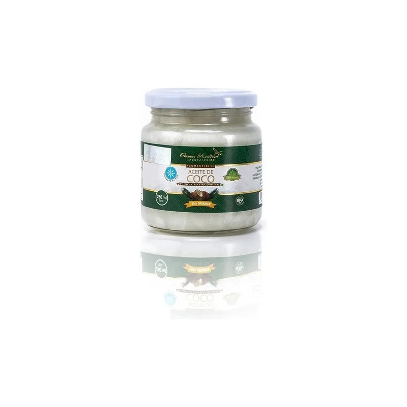 Aceite De Coco x 250 ml Green Med(Vidrio)
