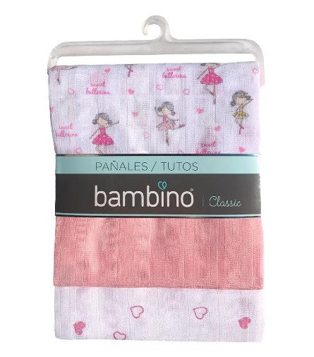Bambino Panal Clasic Celeste x 3