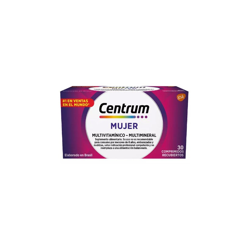 Centrum Silver Mujer Comprimidos x 30 (Vit/Min)