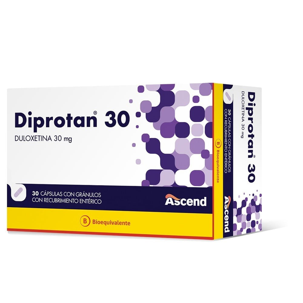 Diprotan Cápsulas 30 mg x 30 (Duloxetina)