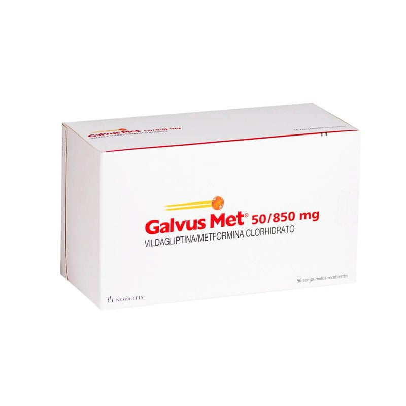 Galvus Met Comprimidos 50/ 850mg x 56 (Vildagliptina/Metformina)