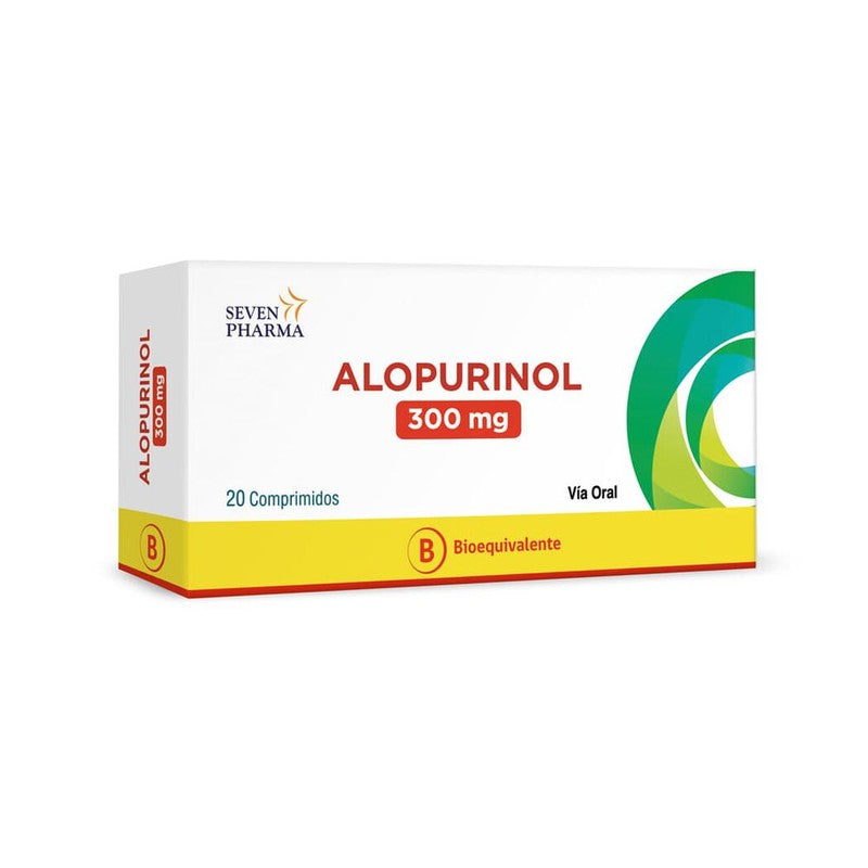 Alopurinol 300 mg Comprimidos x 20 Seven Ph