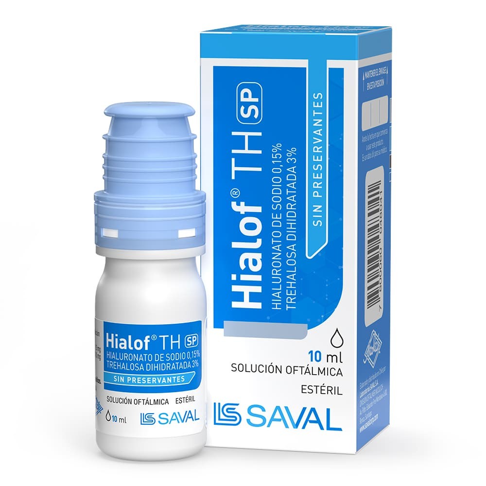 Hialof Th Sp Solución Oftálmica 0,3% x 10 ml (Hialuronato De Sodio/ Trehalosa)