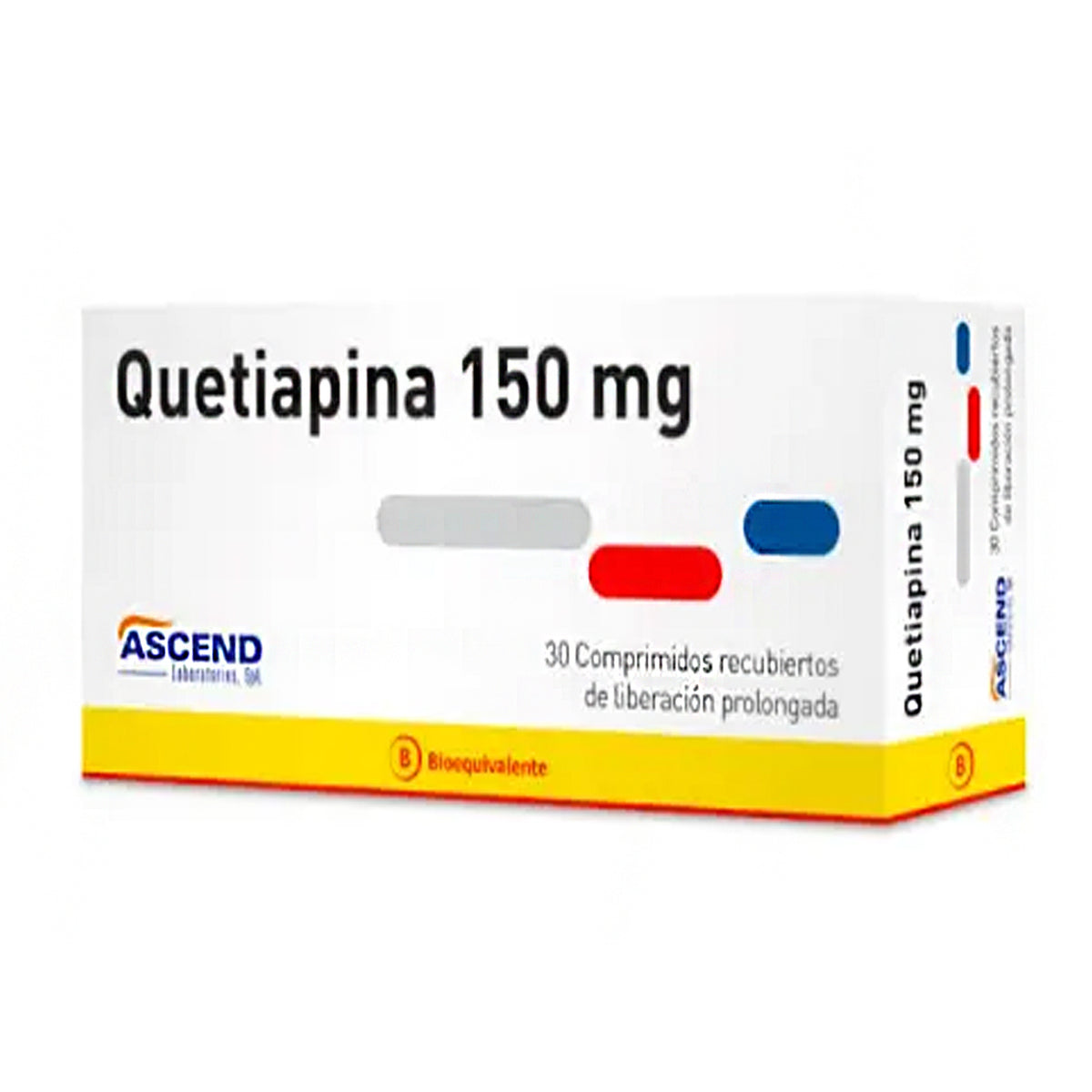 Quetiapina Lp Comprimidos 150 mg x 30 Ascend