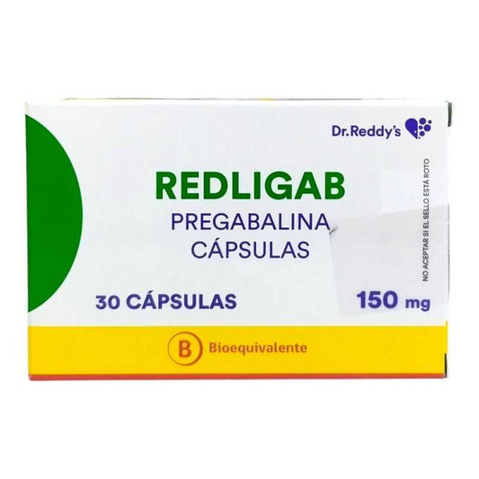 Redligab Cápsulas 150 mg x 30 (Pregabalina)