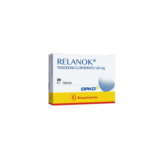 Relanok Cápsulas 100 mg x 20 (Trazodona)