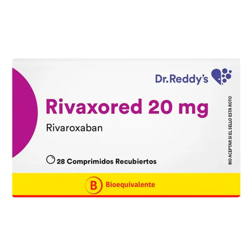 Rivaxored Comprimidos 20 mg x 28 (Rivaroxaban)