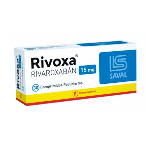 Rivoxa Comprimidos 15 mg x 30 (Rivaroxaban)