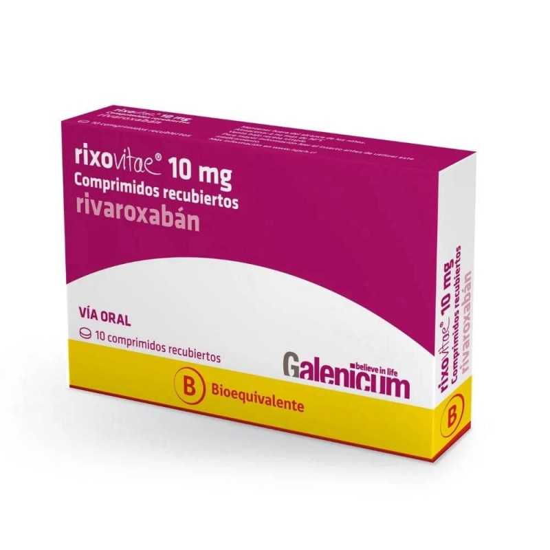 Rixovitae Comprimidos 10 mg Comprimidos x 10 (Rivaroxaban)