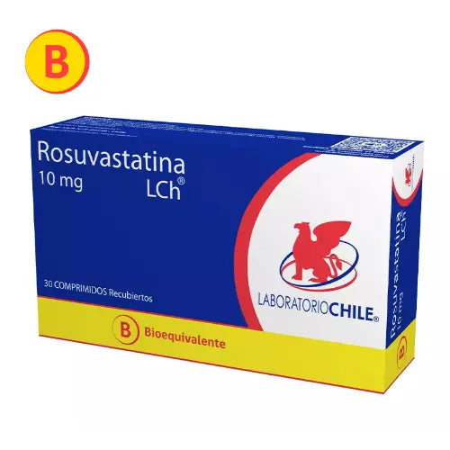 Rosuvastatina Comprimidos 10 mg x 30 Chile