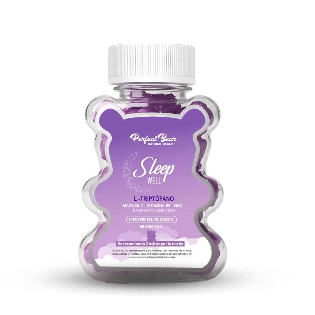 Sleep Well Gomitas x 60 (Triptofano/Vitamina B6/Vitamina B2/Vitamina B3/Magnesio)