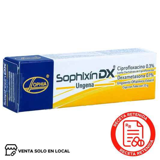 Sophixin Dx Ungüento x 3,5 Gr (Dexametasona/Ciprofloxacino)